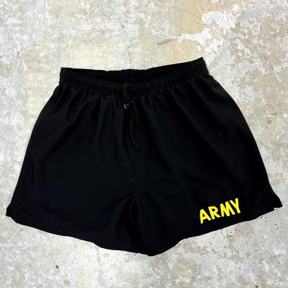 US Military Trunks Mens Small Black Army Physical Fitness Uniform APFU Shorts